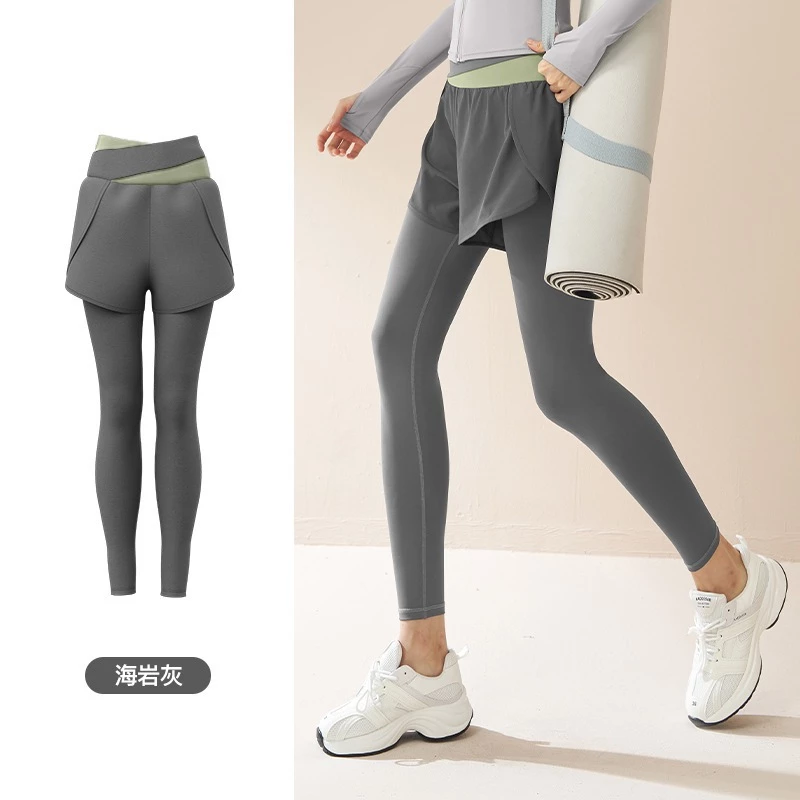 กางเกงยิมผู้หญิงผ้ายืด 4 ทาง ม.ค047 เค01 thumbnail 3