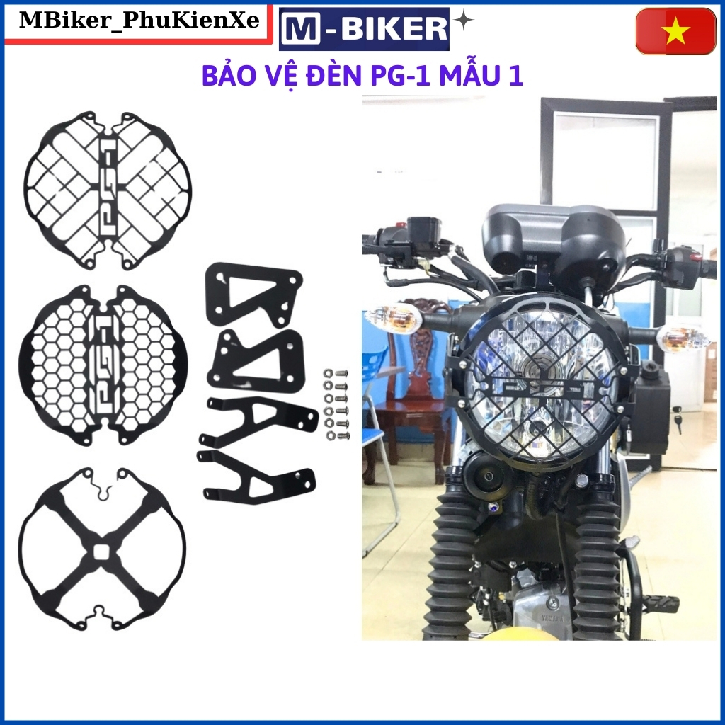 [M-Biker]_ pg1 ครอบไฟหน้า pg1 กระเป๋าไฟหน้า pg1 mbiker แท้