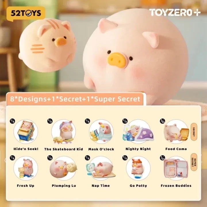 52Toys: LULU THE PIGGY Stay With You (ชุดกล่องตาบอด 8 กล่อง)