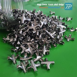 Compo  100 kẹp chữ thập lưới an toàn inox 304