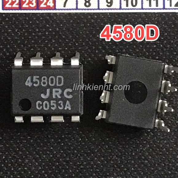 กระเป๋า 5 เครื่องขยายเสียงคุณภาพดีใหม่ ICs 4580D JRC4580 NJM4580D 4580 DIP-8