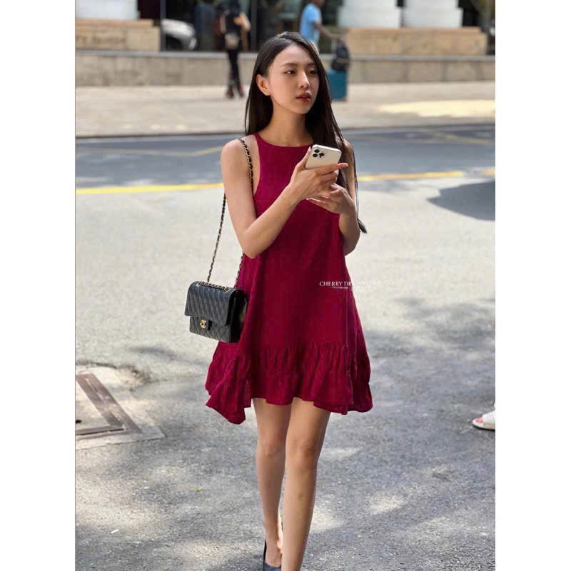 Cherry Dress - Babydoll Underarm Dress with Deep Armpit (ภาพเดิม)