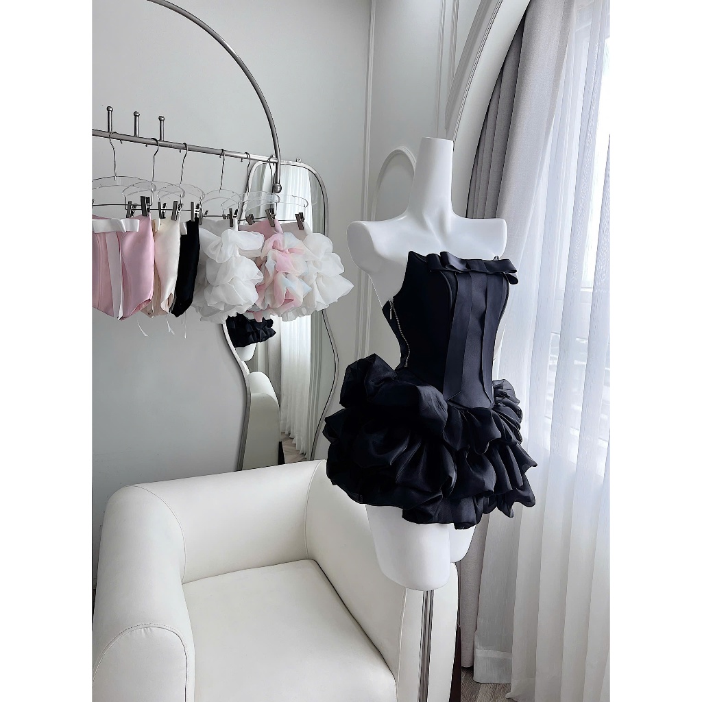 TADstore - ชุดเสื้อคอร์เซ็ท Zohan และกระโปรงบาน