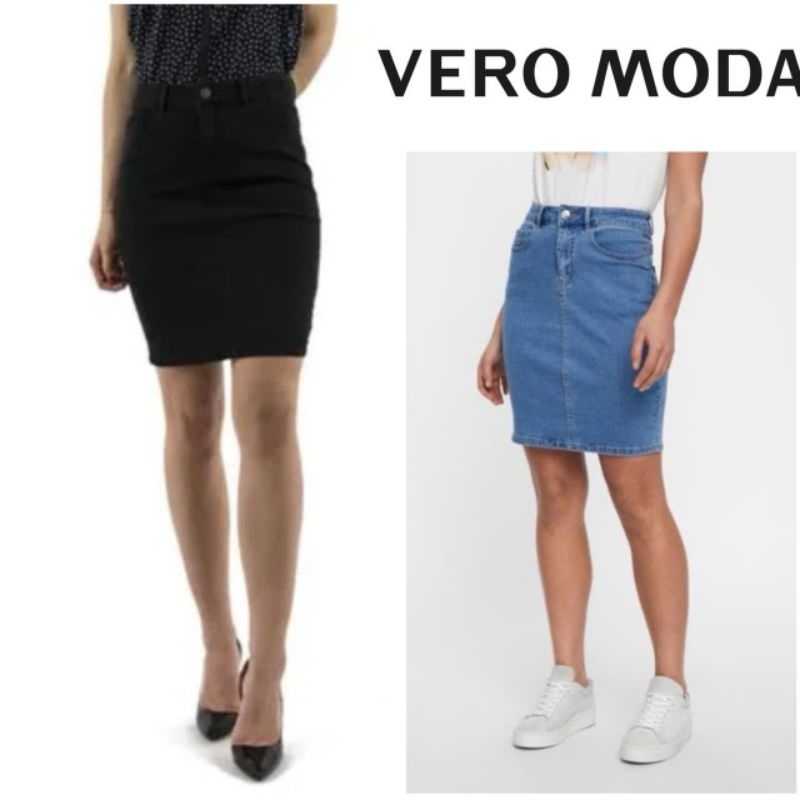 Vero*moda กระโปรงยีนส์ดินสอ bigsize - Cambo ของแท้