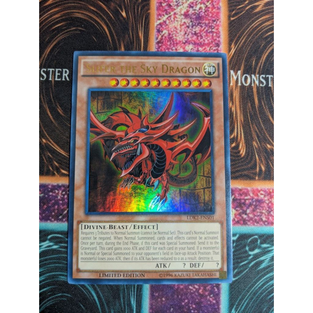 UK ultra rare [Yugioh Watermelon] การ์ดเทพเจ้า Osiris Slifer the Sky Dragon