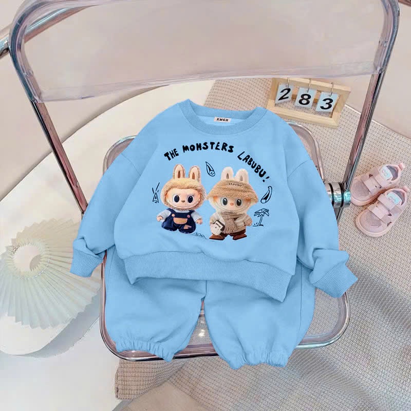 แขนยาวฤดูใบไม้ร่วงฤดูหนาว LABUBU SET MADE OF THICK หนังปลาจีน FEEL FOR BABY 8-20KG