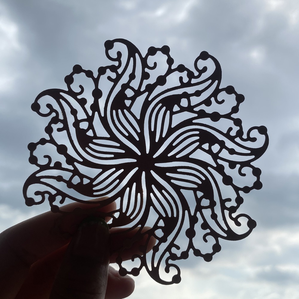 เค2686 - แม่พิมพ์เหล็ก,แม่พิมพ์โลหะสําหรับตัดรูปแบบการตกแต่งทําจากเหล็กคาร์บอนใช้กับเครื่องตัดเหล็กต