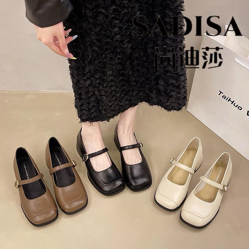 Vintager Doll Shoes Round Toe Pu Leather Luxurious 3-4Cm Sole (QC OD Goods)