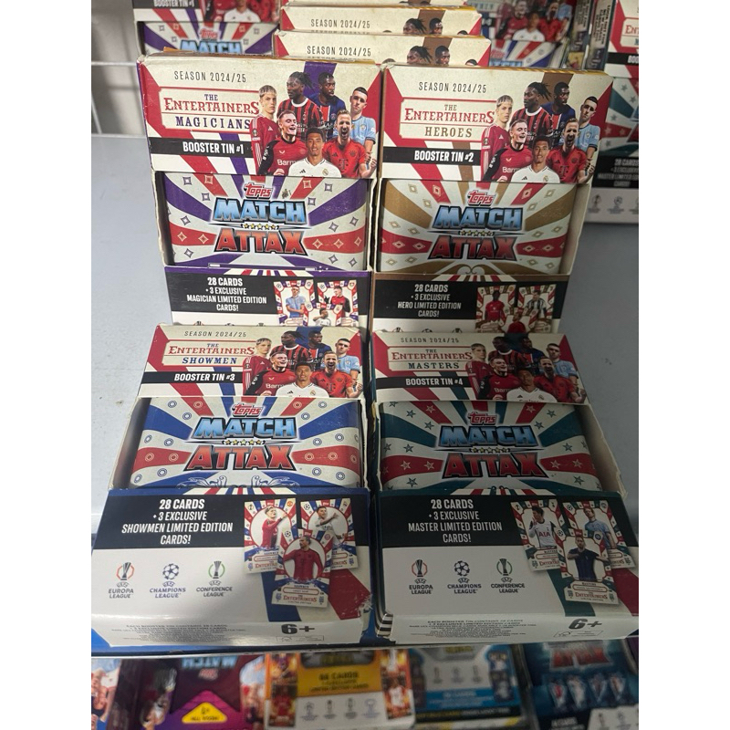 [ มินิดีบุก ] จับคู่กล่องการ์ด Attax Champione League ซีซั่น 2024/25 24/25 ( 31 ใบ )