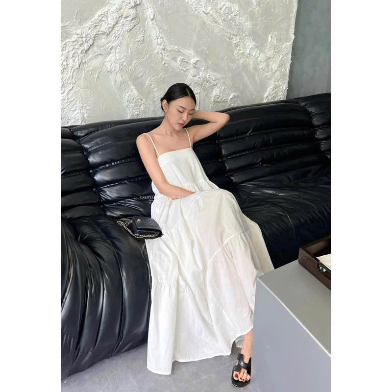Calista Dress - Layered Long Welded Midi Dress (ภาพเดิม)