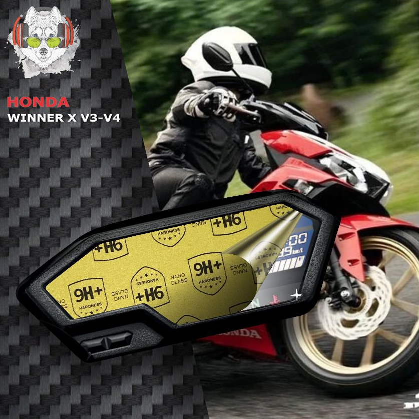 9H+ พลังนาโนป้องกันรอยขีดข่วนและกระแทกสําหรับนาฬิกา HONDA WINNER X V3 - V4 2022 ถึง 2026