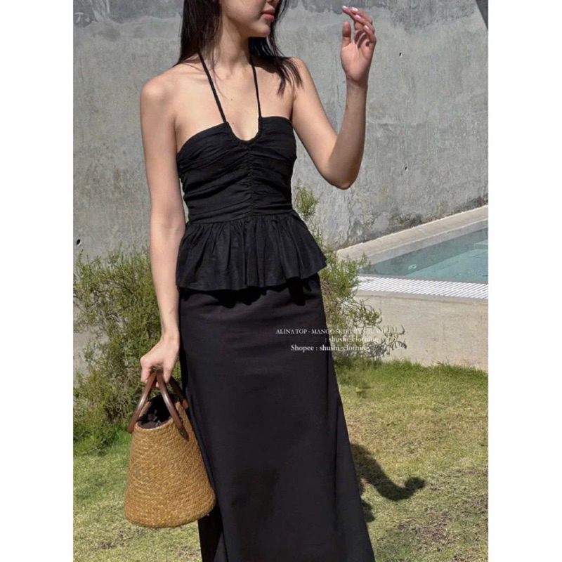 เสื้อ Alina - เสื้อสายเดี่ยว Shrug (ภาพเดิม)