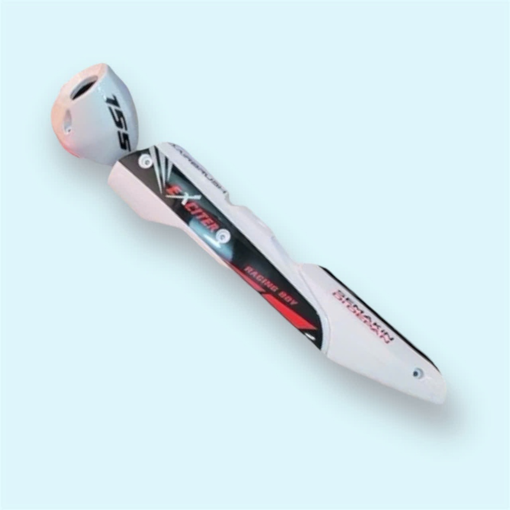 (ภาพจริง วิดีโอจริง) COMBO Muffler Cover + Muffler สําหรับ EXCITER 155 ทรงคาร์บอนและทุกสี - รูปที่ 4