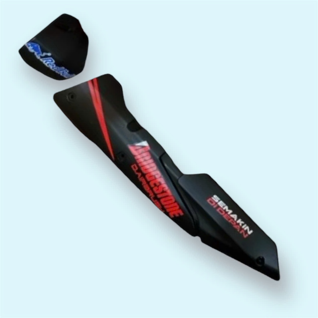 (ภาพจริง วิดีโอจริง) COMBO Muffler Cover + Muffler สําหรับ EXCITER 155 ทรงคาร์บอนและทุกสี - รูปที่ 7