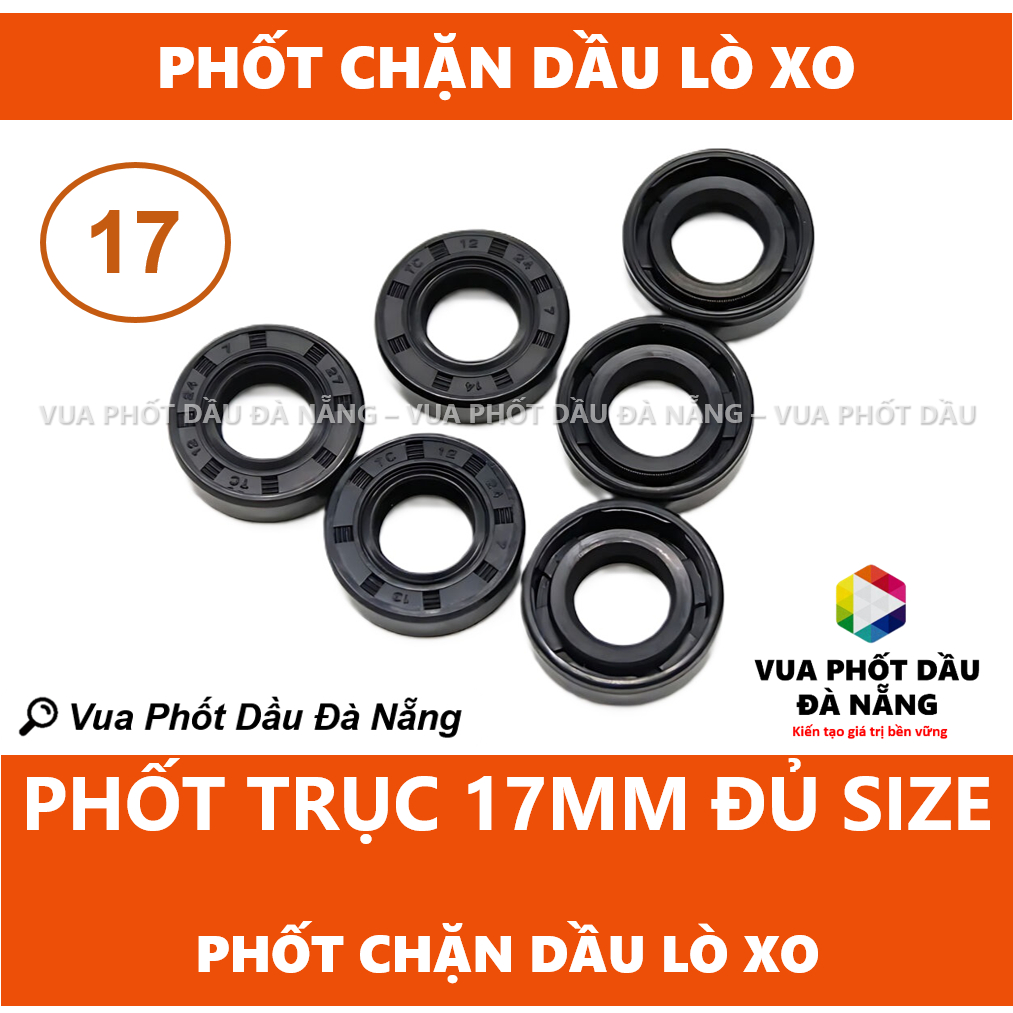 (ENTER ORDERS FROM 2 PRODUCTS) ซีลกันน้ํามันเพลา 17x24 17x25 17x28 17x29 17x30x7 17x31x7 17x32 17x34