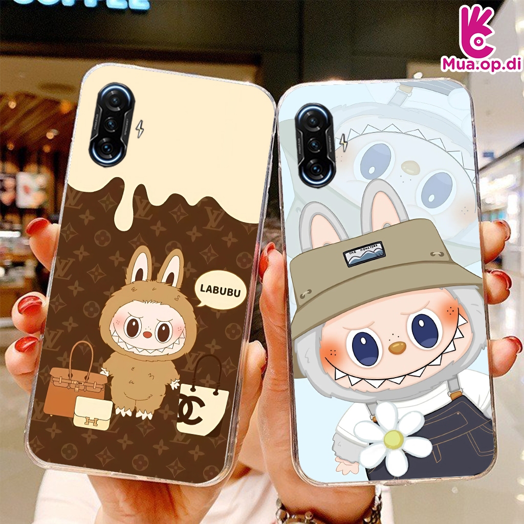 Labubu เคสซิลิโคนพิมพ์ลายสําหรับ Xiaomi K40 Gaming, K50 Gaming ไม่ซีดจาง
