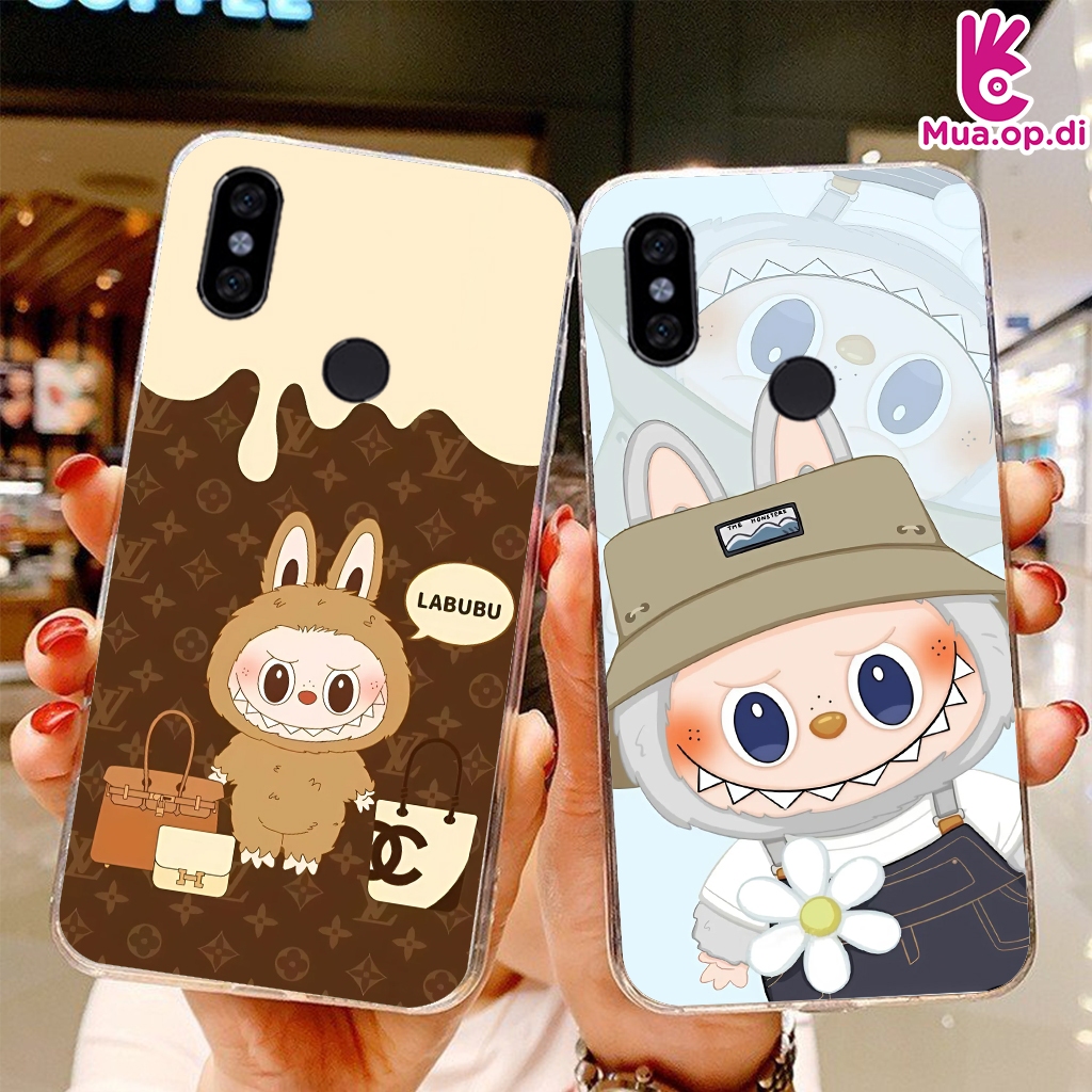 เคสซิลิโคนพิมพ์ลาย Labubu สําหรับ Xiaomi Redmi Note 5/5 Pro, Note 7/7 Pro, Note 8, 6 Pro, Redmi 7, M