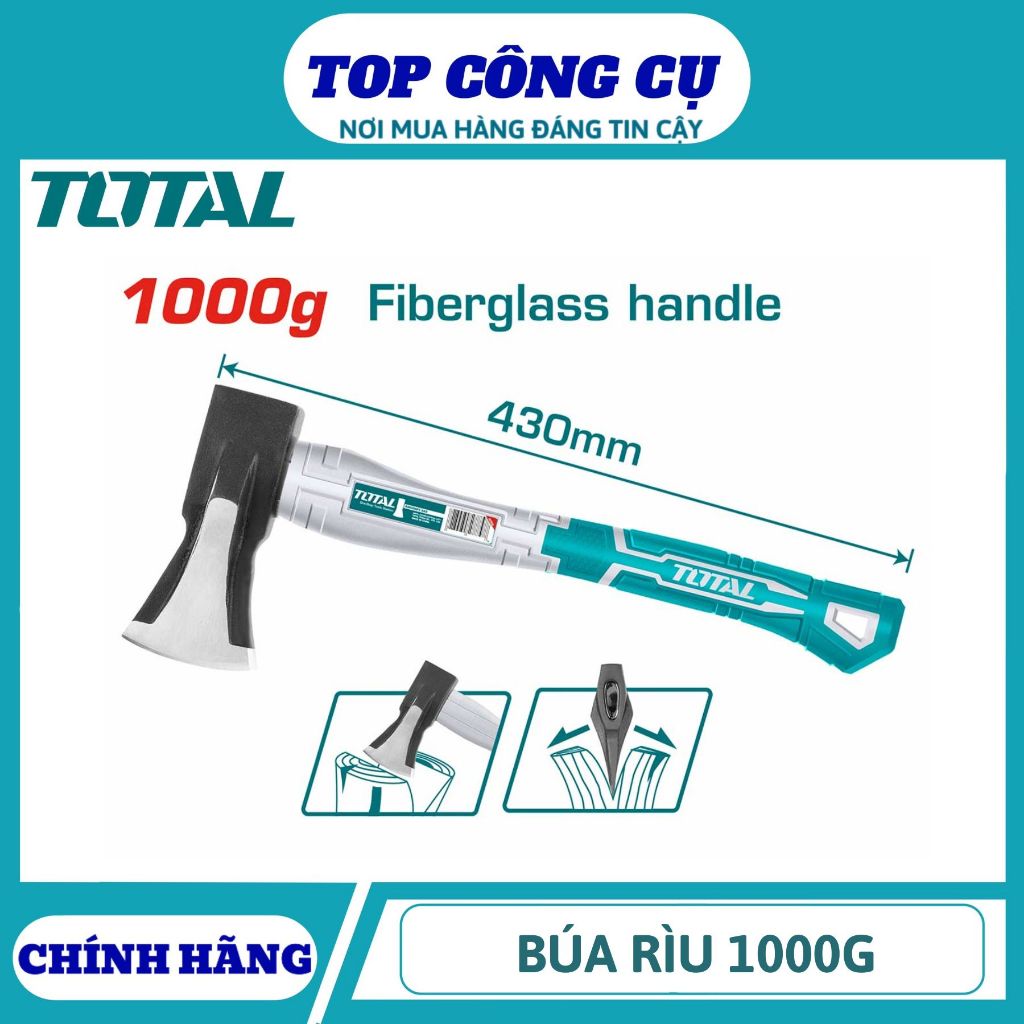 TOTAL TOTAL ค้อนและขวาน 1000g THT798016