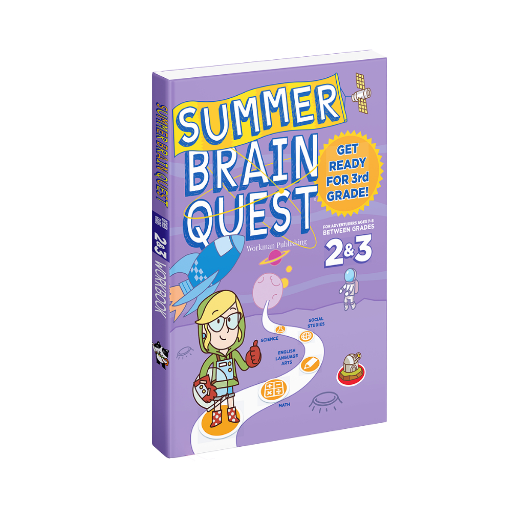 หนังสือ Summer Brain Quest เกรด 2&3 English หนังสือฝึกคิดสําหรับเด็ก 7 - 8 ปี Asia Books