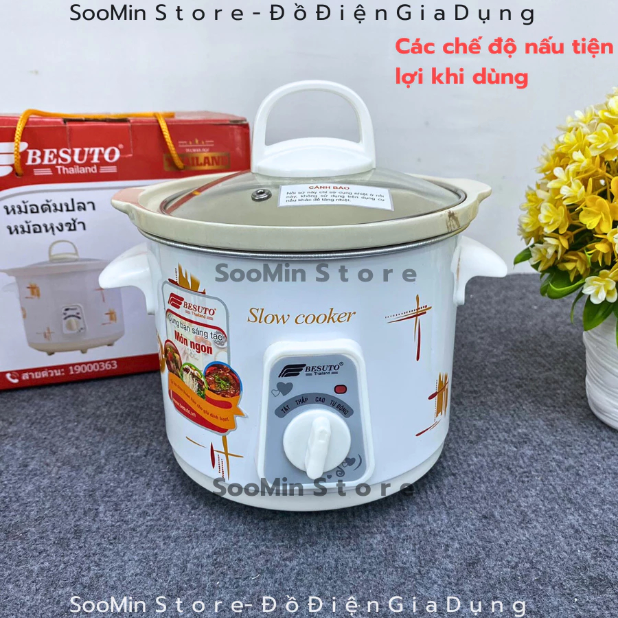 Besuto BST-4115 หม้อตุ๋น หม้อโจ๊กปลา มาตรฐานคุณภาพสูง Besuto Thai Multifunctional Slow Cooker Qm Sto