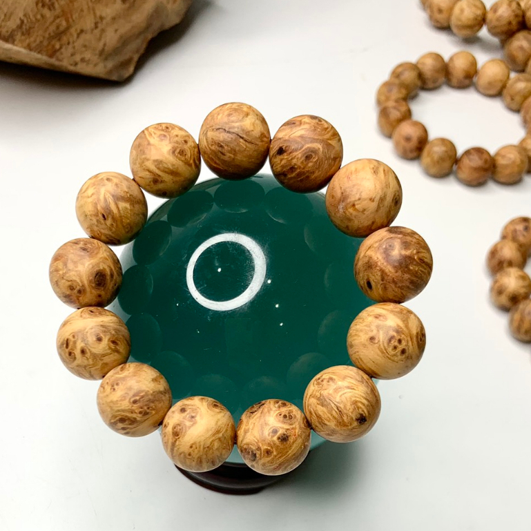 HAHANCO Super Vip Blood Dragon Nu Flower Wooden Ring กลิ่นหอมหวาน ลายบิดไม่ซ้ําใคร - BH666