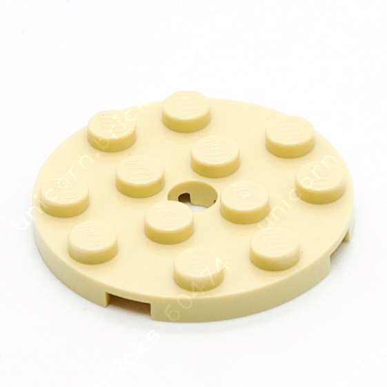 ชิ้นประกอบ - 60474 - 4 x 4 ชิ้นกลมรูกลม [1 ชิ้น]