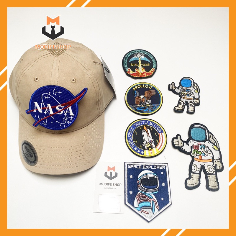 Tactical Patch ผ้าตีนตุ๊กแกปักลาย Apollo Space, Universe, Space... สติ๊กเกอร์ตกแต่งหมวกและเป้ - Modi