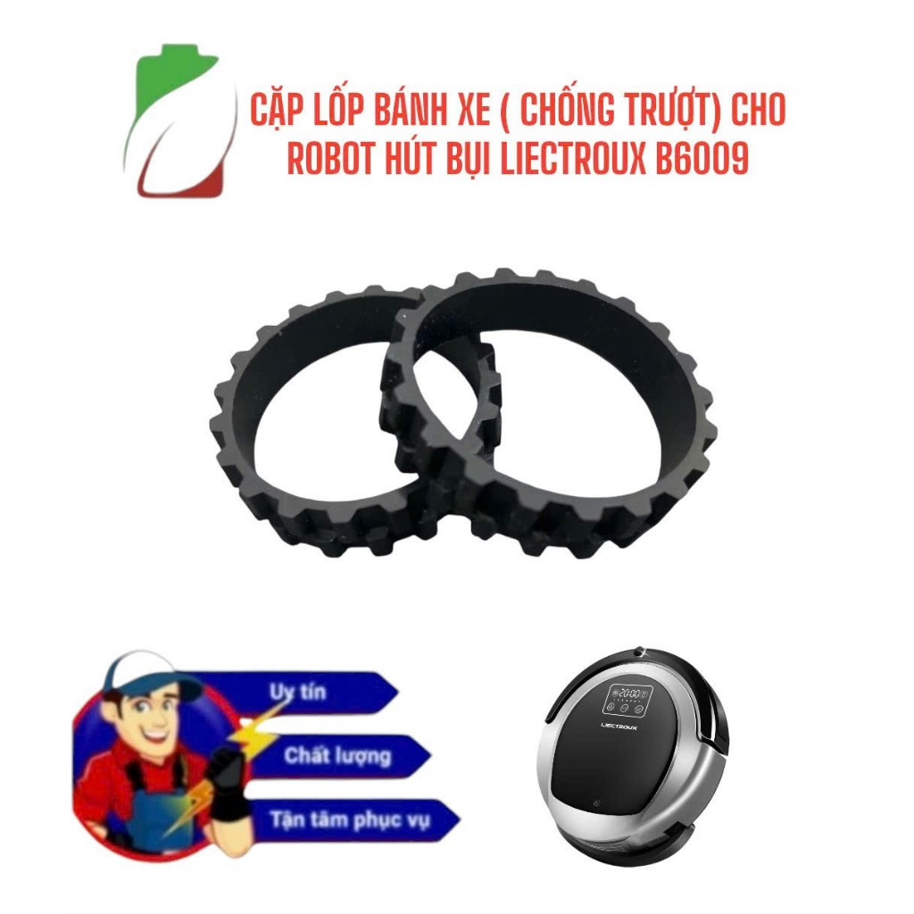 PAIR OF WHEELS (ANTI-SLIP) สําหรับ ROBOT VACUUM CLEANER LIECTROUX B6009