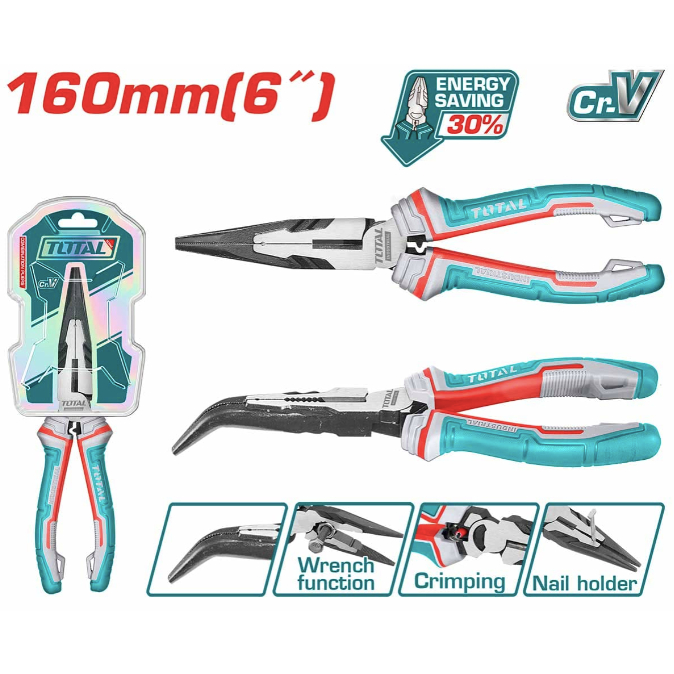 30% ทั้งหมด 6"/160 มม. และ 8"/200 มม. คีมปากแหลม/คีม THT24616S และ THT2486S