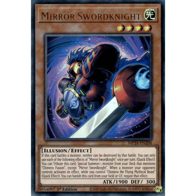 YMS - [การ์ด Yugioh] - [TCG-UK] - MP24-EN208 - Mirror Swordknight - Ultra Rare 1st Edition