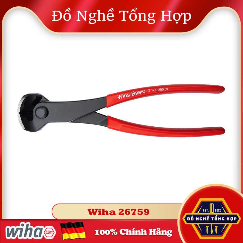 WIHA 2759 200mm Dip Handle Crab Claw Cutting Pliers – Nhat Khanh DN [เยอรมันแท้/เยอรมนีราคาถูก]
