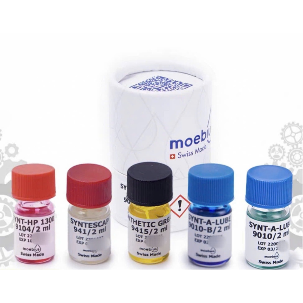 น้ํามันสวิสสําหรับนาฬิกากลไก Moebius 9010, 9415