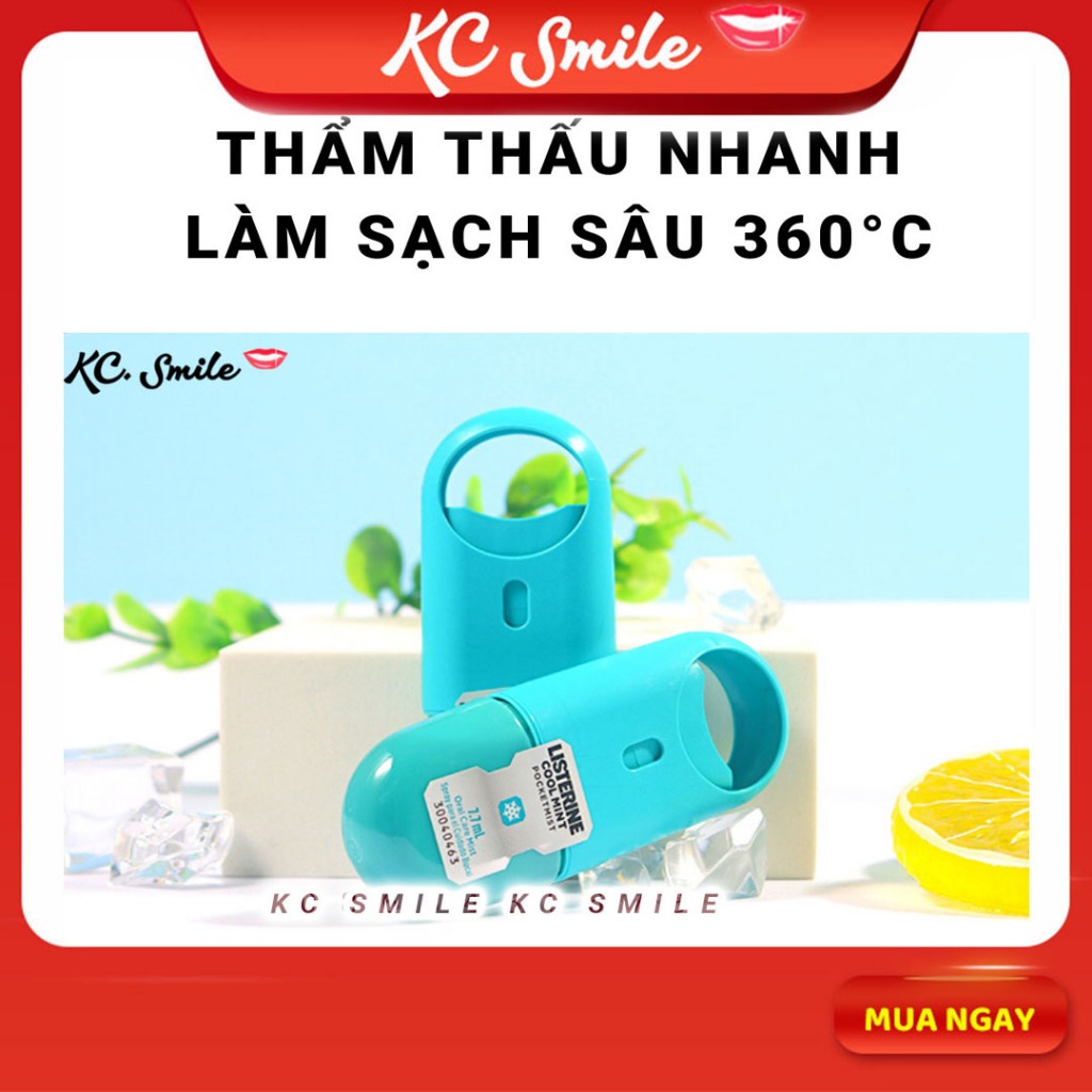 American Listerine Pocketmist Mouth Freshener and Lozenges 7.7ml - ระงับกลิ่นกาย ต้านเชื้อแบคทีเรีย 