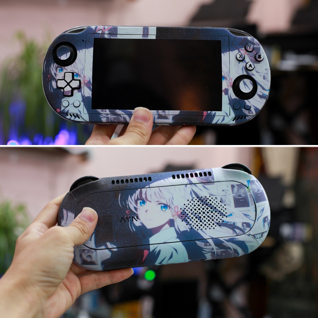 Ayn Odin 2 Mini sticker Skin Kamisato Ayaka รุ่น | ฟิล์ม 3M | สติ๊กเกอร์ตามสั่ง ขอ