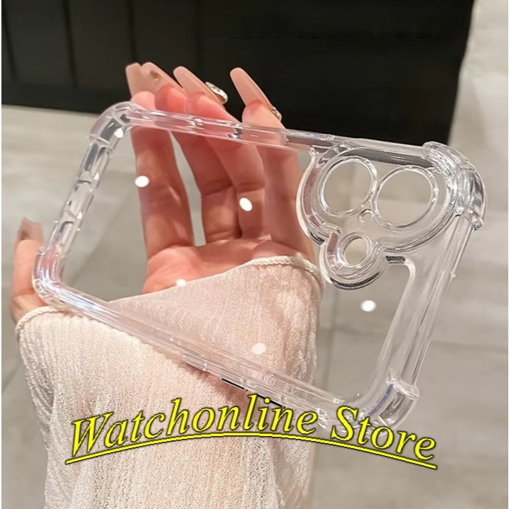 เคสยืดหยุ่นกันกระแทกสําหรับ iPhone 16 / 16 plus/ 16Pro Max IP 17 PRO MAX ให้การป้องกันกล้องแบบละเอีย