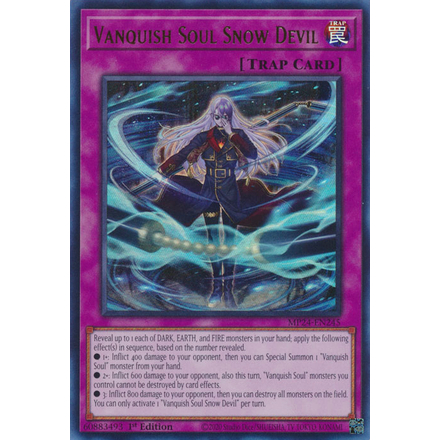 YMS - [การ์ด Yugioh] - [TCG-UK] - MP24-EN245 - Vanquish Soul Snow Devil - Ultra Rare 1st Edition