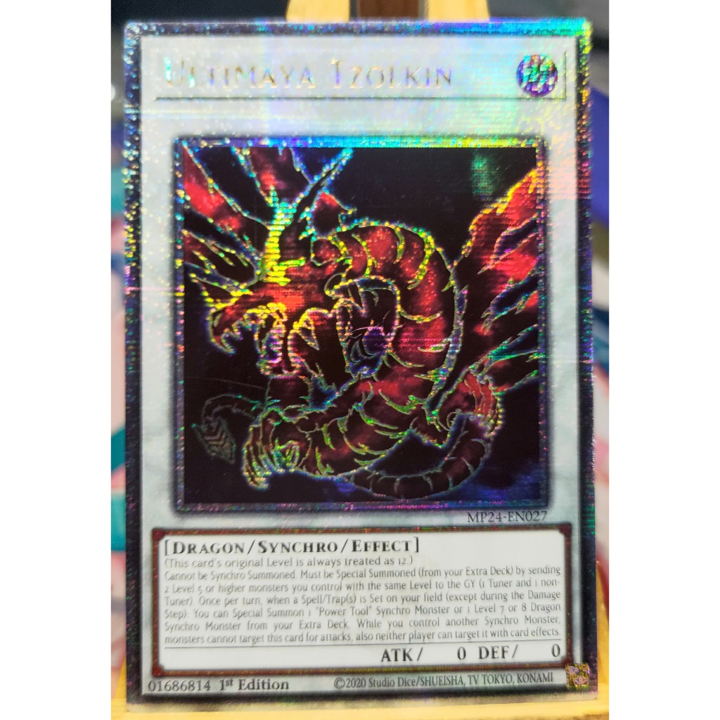 [KW2 Yugioh] [EN-UK] การ์ด Ultimaya Tzolkin - MP24-EN027 - Quarter Century Rare 1st Edition