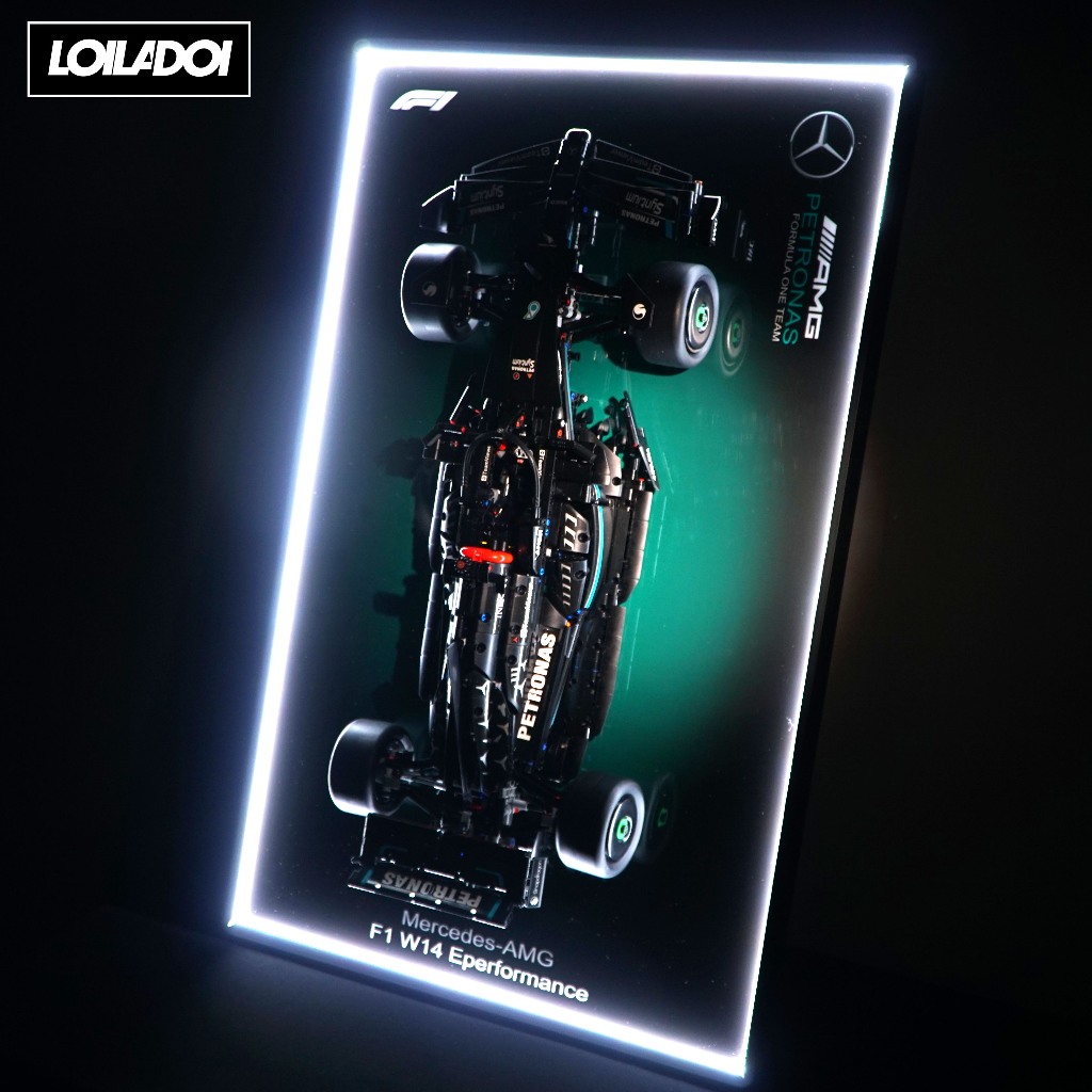 Lego Technic Car แขวนกรอบรูปขนาด 1:6, 1:8, 1:10, F1 - กรอบรูปผนังพร้อมอุปกรณ์เสริมเต็มรูปแบบสําหรับร