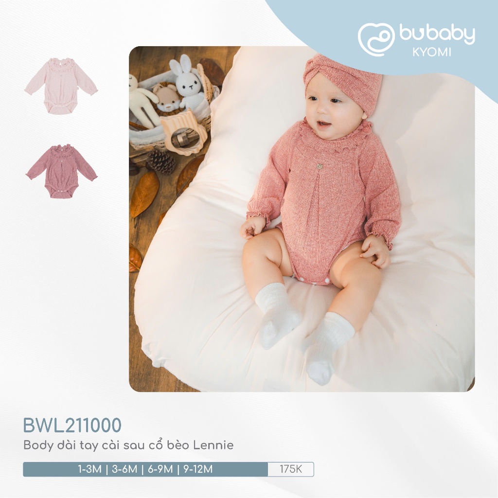 Bu baby - บอดี้สูทแขนยาว Lennie BWL คอระบาย211000