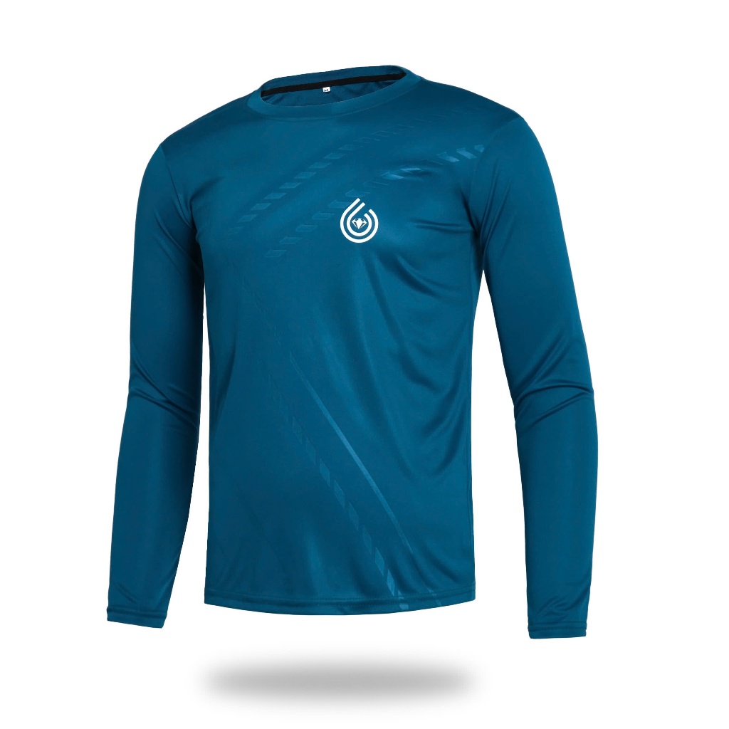 เสื้อยืดเก็บอุณหภูมิสําหรับผู้ชายขนาด 46 - 93กิโลกรัม เสื้อยืดกีฬาแขนยาว นุ่ม อ่อนเยาว์ และไดนามิก