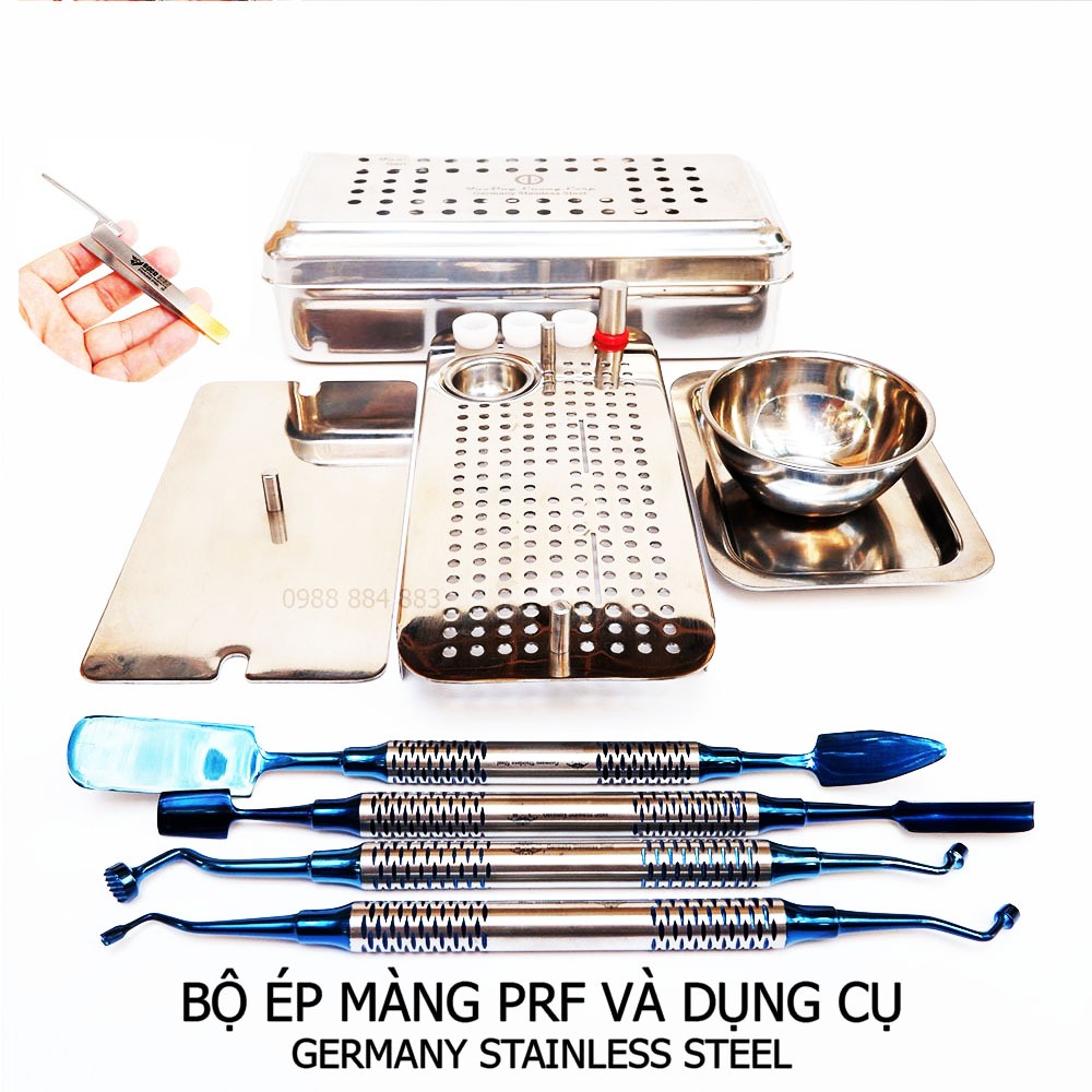 PRF ชุดเคลือบ - ชุดเครื่องมือ 4 ชิ้น รองรับ prf ทําในทางทันตกรรม (ของแท้ วันที่ใหม่)