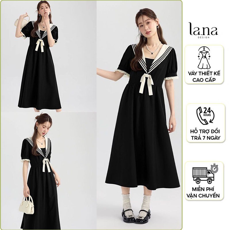 OFFICE LADY GIRLFRIEND DRESS สําหรับ FALL PARTY, STRAIGHT NECK, LEGENDARY BOW, BEAUTIFUL POST-BIRTH 