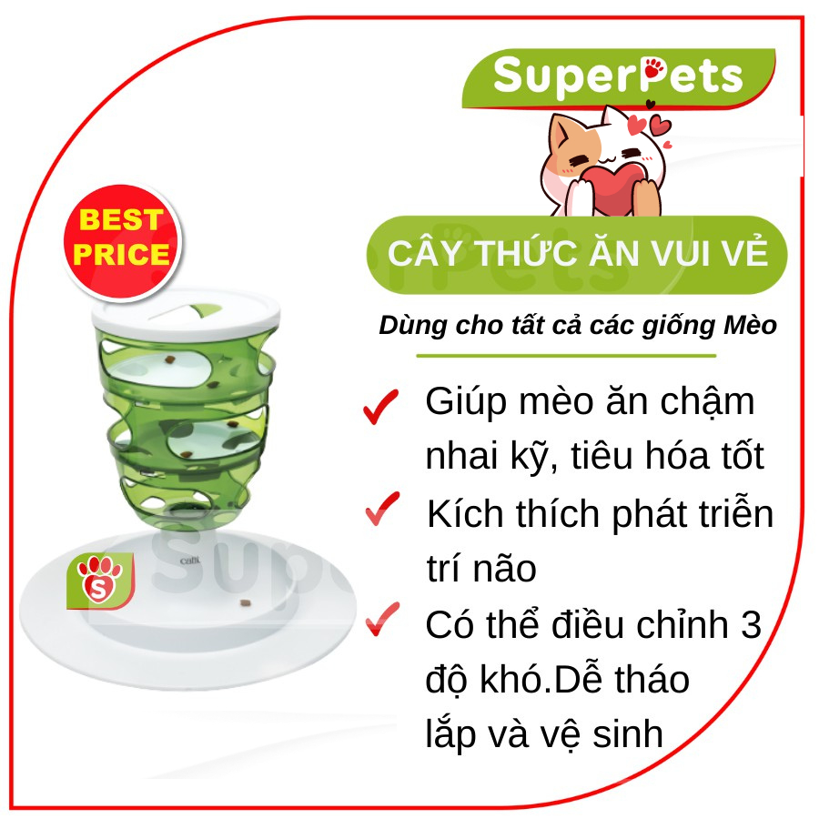 Catit Senses 2.0 Food Tree Cat Feeder SUPERPETS VIETNAM