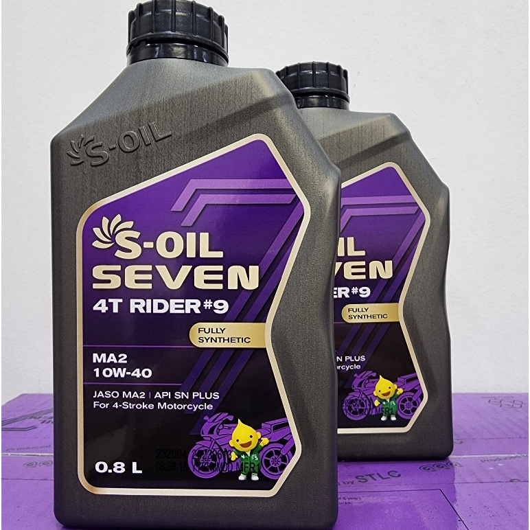 S-OIL 7 4T RIDER 9 SN PLUS 10W40 น้ํามันเกียร์ (0,8L) - SYNTHETIC 100%