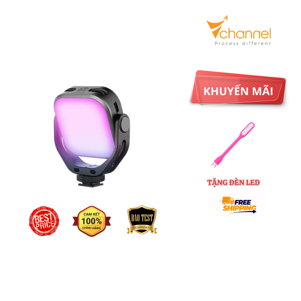 Ulanzi VL66 RGB ไฟ led ขนาดกะทัดรัดเปลี่ยนสีได้