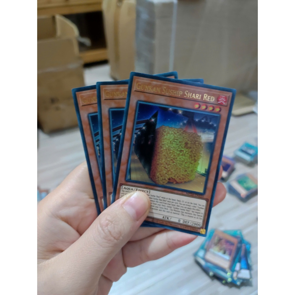 [YFS] การ์ด 1 ใบ PKM/Yugioh TCG Gunkan Suship Shari Red - MP24-EN155 - Ultra Rare 1st Edition