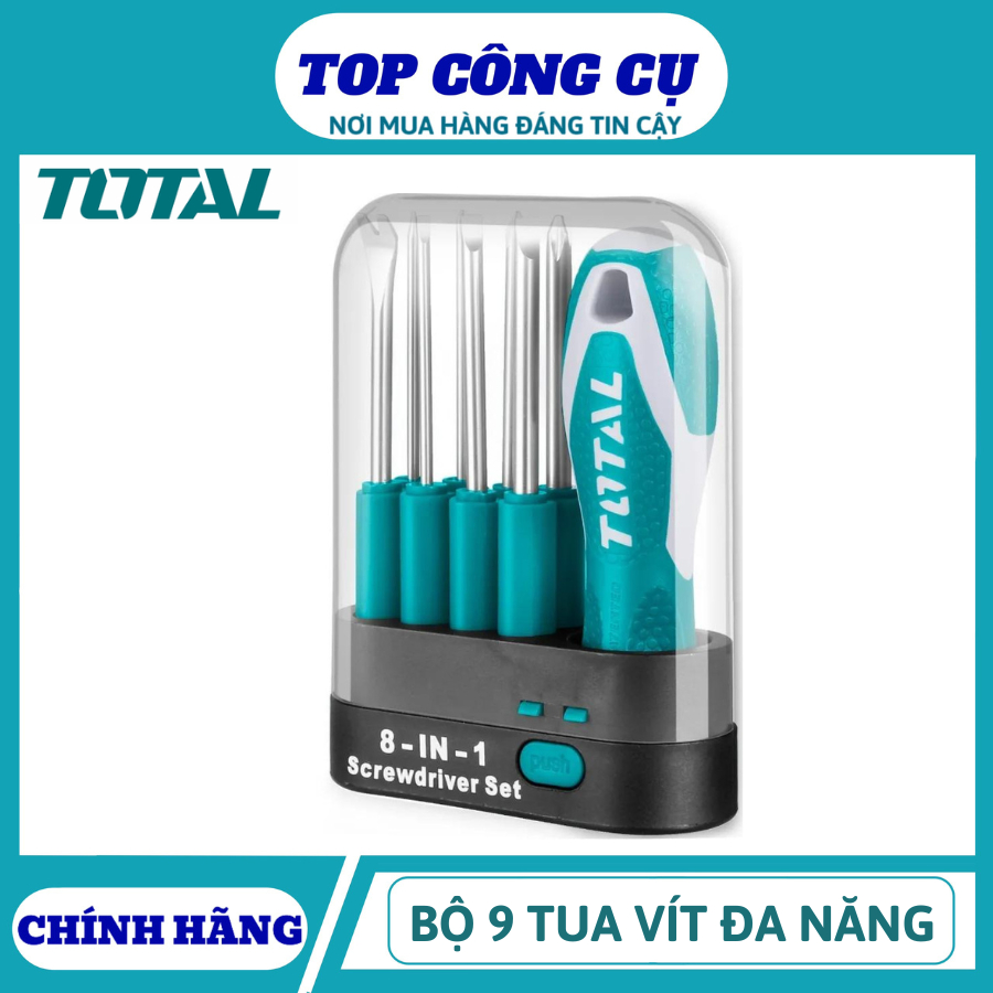 TOTAL TOTAL TOTAL ชุดไขควงมัลติฟังก์ชั่น 9 ชิ้น THT250906