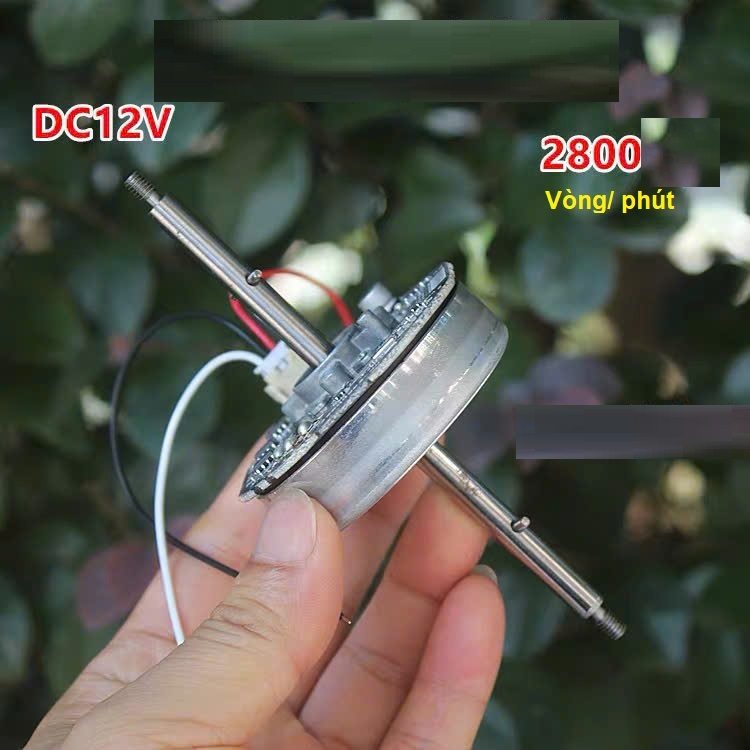 มอเตอร์ไร้แปรงถ่าน BLDC 12v ทําให้พัดลมวิ่งได้โดยไม่ต้องวงจรควบคุมความเร็ว