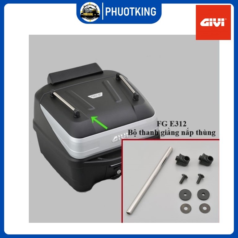 GIVI FG E132 เหล็กบาร์ติดตั้ง givi GiVI B32N, B33NM แท้