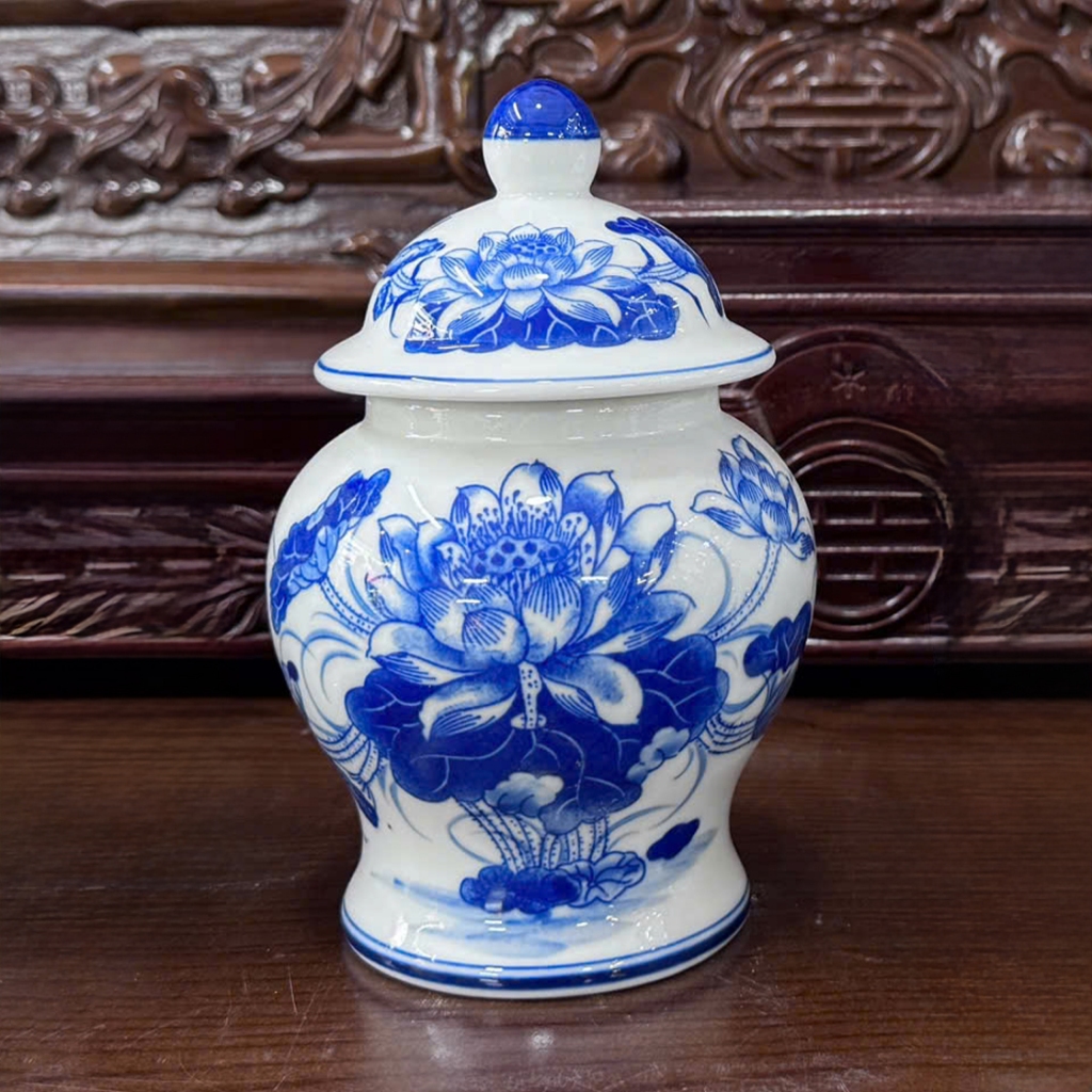 Choe ลายดอกบัว ขนาด 14ซม. - 21ซม